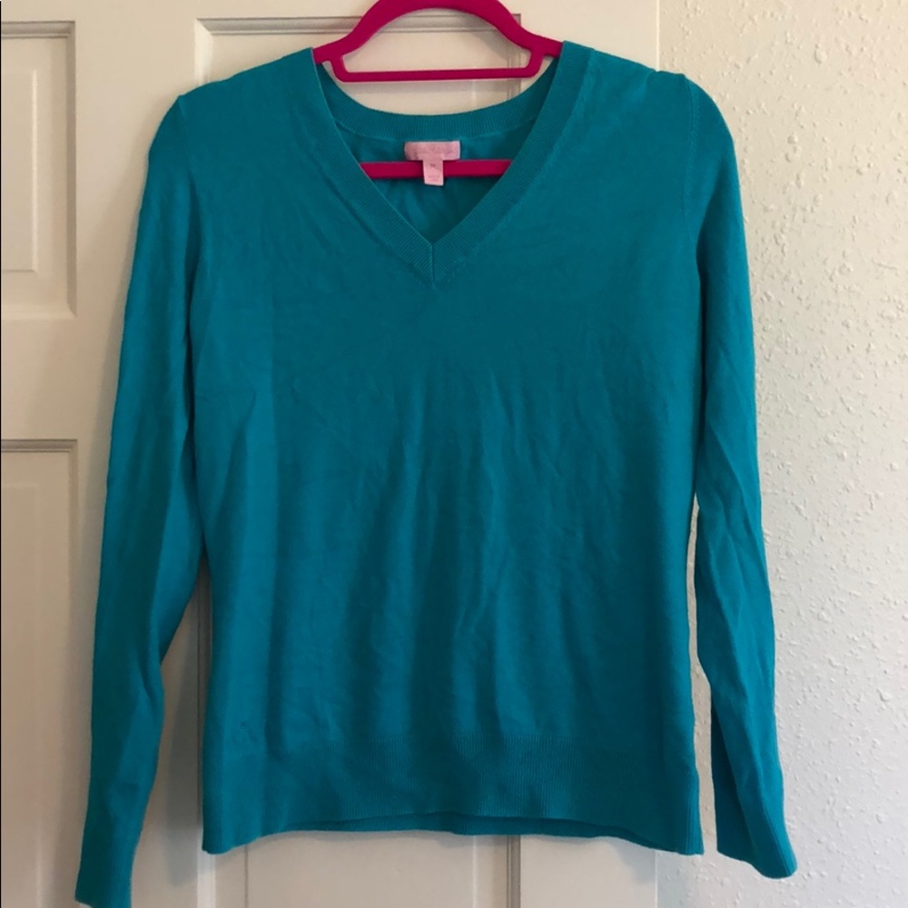 💙 Beautiful Aqua Lilly Pulitzer Sweater! 💙